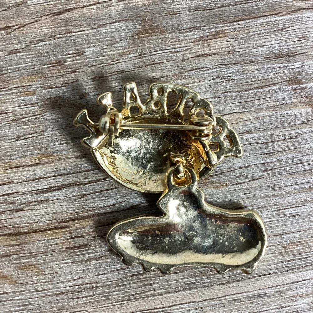 New Enamel Football Pin Brooch